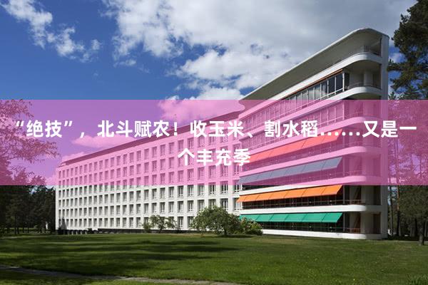 “绝技”，北斗赋农！收玉米、割水稻……又是一个丰充季